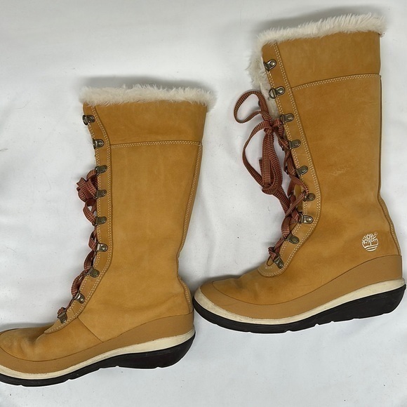 Timberland Shoes - Timberland Tall Shearling lined Boots Size 6 1/2